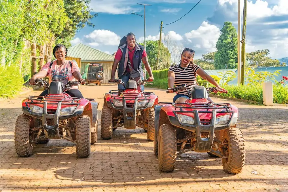 TRVE team on quad bikes adventure